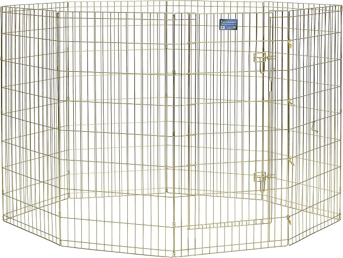 MidWest Homes for Pets Folding Metal Dog Exercise Pen, Indoor/Outdoor Playpen - Image 2