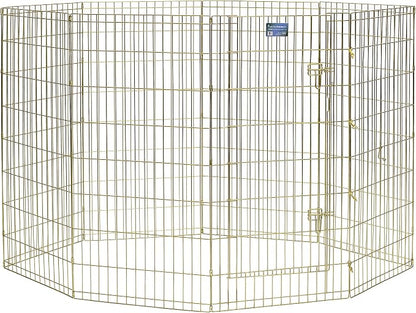 MidWest Homes for Pets Folding Metal Dog Exercise Pen, Indoor/Outdoor Playpen - Image 2