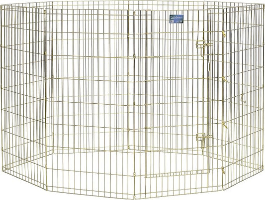 MidWest Homes for Pets Folding Metal Dog Exercise Pen, Indoor/Outdoor Playpen - Image 2