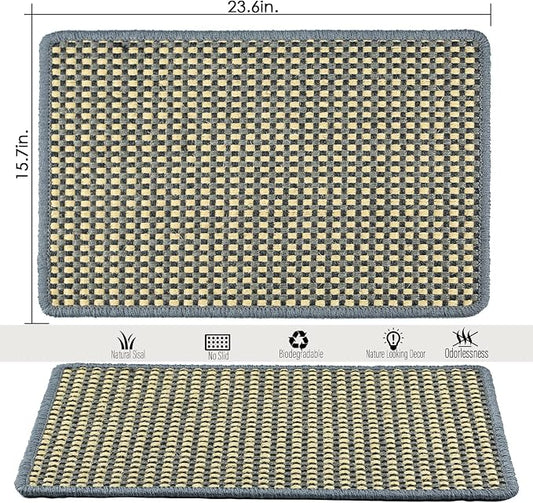 Cat Scratching Mat, 23.6 x 15.7inch Sisal Cat Scratchers - Image 2