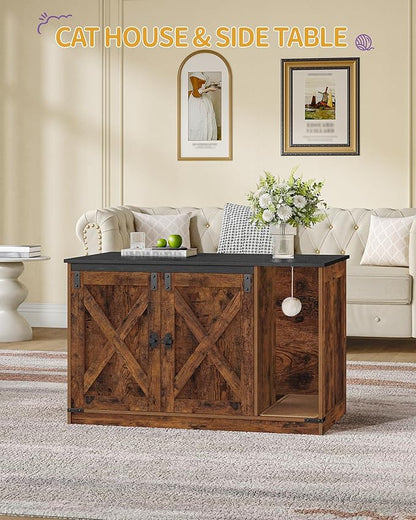Cat Litter Box Enclosure, Hidden Litter Box Cabinet Furniture - Image 2