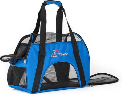 Pawer Soft-Sided Pet Carrier for Cat and Small Dog, Medium Size, Washable 600D - Image 3