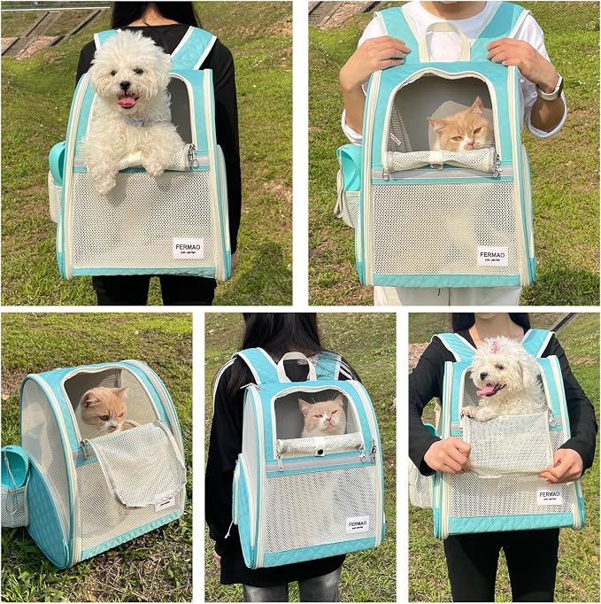 Cat Backpack Carrier for Small Dogs and Medium cat Puppy Kitten Bunny Pet - Image 4