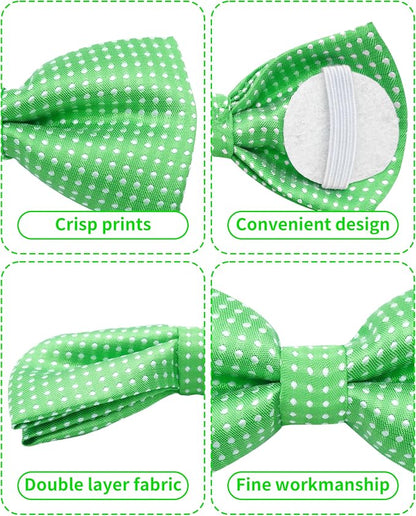PET SHOW 8 Pack Dot Big Dogs Collar Embellishment Attachment Bow Ties - Image 3