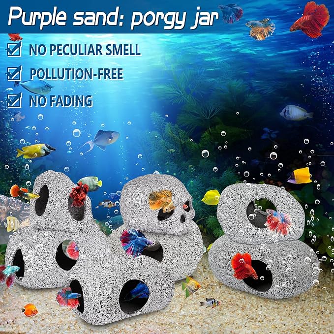 Ameliade Aquarium Decorations Cave Fish Tank Accessories Rock Decor - Image 7