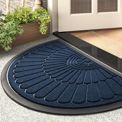 tchdio Semicircular Durable Rubber Doormat- Non Slip Front Door Mat by Tchdio