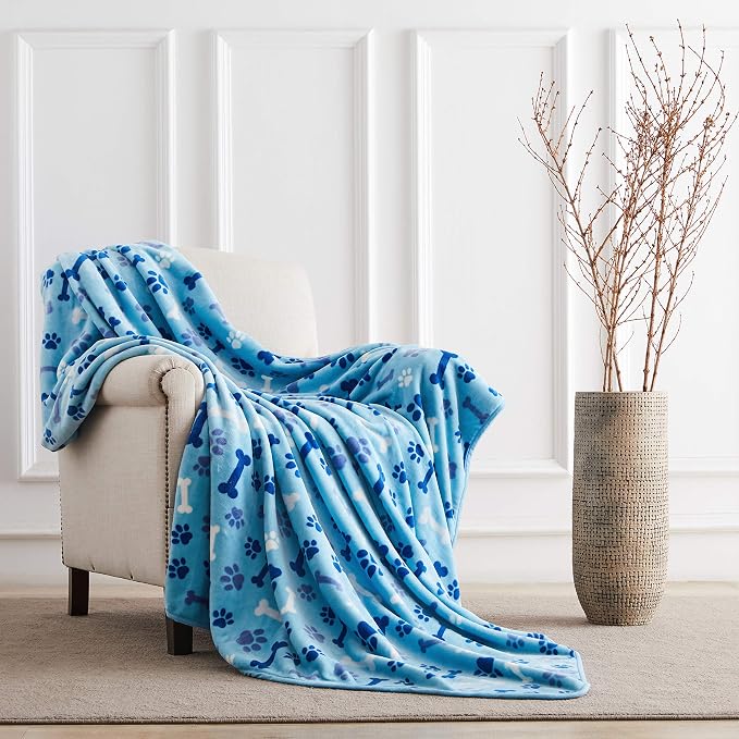 Allisandro Luxurious Dog Blanket, 350 GSM Super Fuzzy Microplush Fleece Pet - Image 5