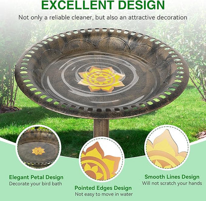 Saillong 1 Pack Bird Bath Copper Disk, Reinforced 99.99% Pure Copper Bird Bath - Image 4