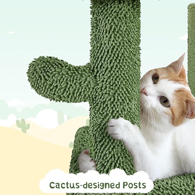 Yaheetech 63in Cactus Cat Tree, Pet Furniture Activity Center - Image 4