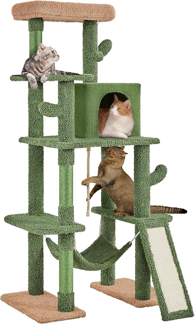 Yaheetech 63in Cactus Cat Tree, Pet Furniture Activity Center by Yaheetech