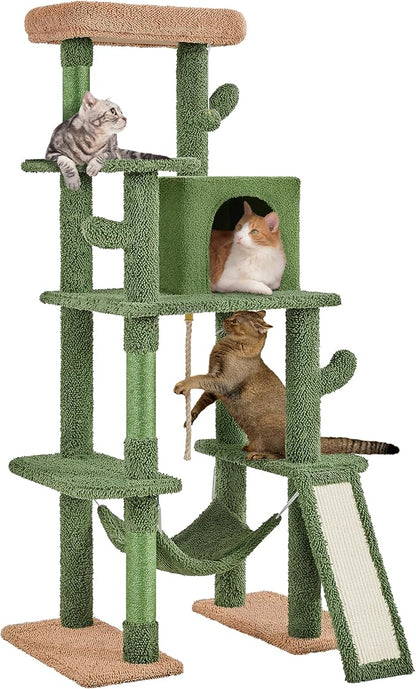 Yaheetech 63in Cactus Cat Tree, Pet Furniture Activity Center by Yaheetech