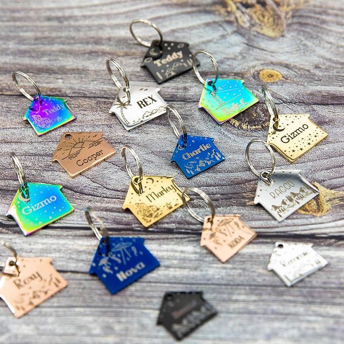 Personalized Dog Tag with 5 Lines of Custom Deep Engraved Durable Stainless - Image 4