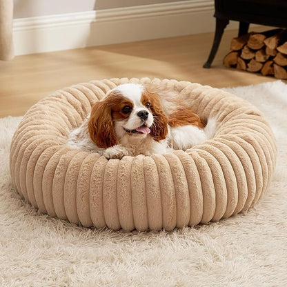 Bedsure ComfyFleece™ Donut Medium Dog Bed by BEDSURE