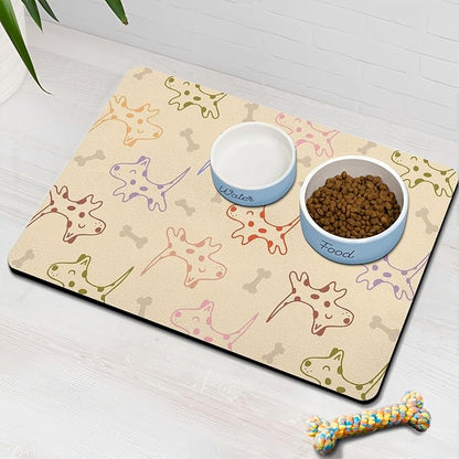 Pet Feeding Mat for Floors Waterproof Dog Mat for Food and Water Absorbent - Image 8