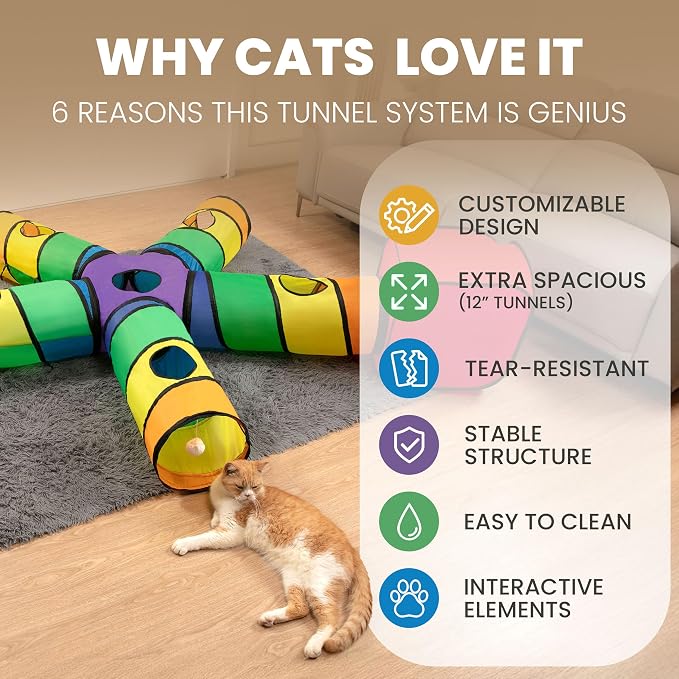Genius Cat Tunnels for Indoor Cats - Image 4