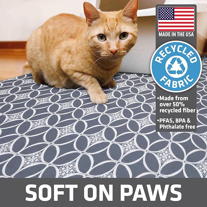 Drymate Cat Litter Box Mat, Litter Trapping Mat, Waterproof, Urine-Proof - Image 4