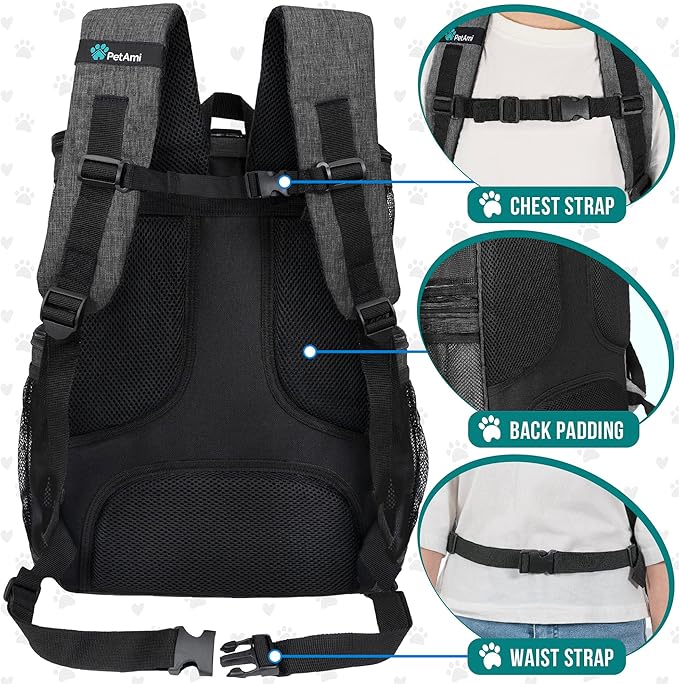 PetAmi Dog Backpack Carrier, Airline Approved Cat Backpacks - Image 4