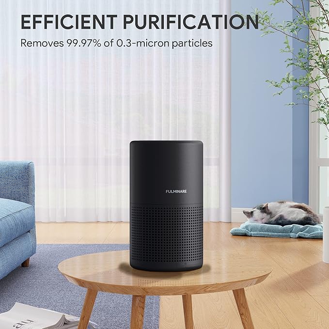FULMINARE Air Purifiers for Bedroom H13 True HEPA Air Filter Quiet Air Cleaner - Image 6