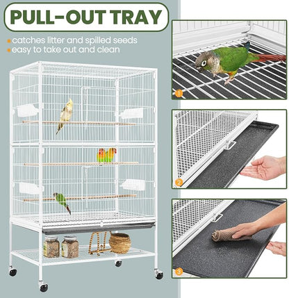 Yaheetech 52inch Bird Cage Extra Large Parakeet Parrot Cage - Image 6