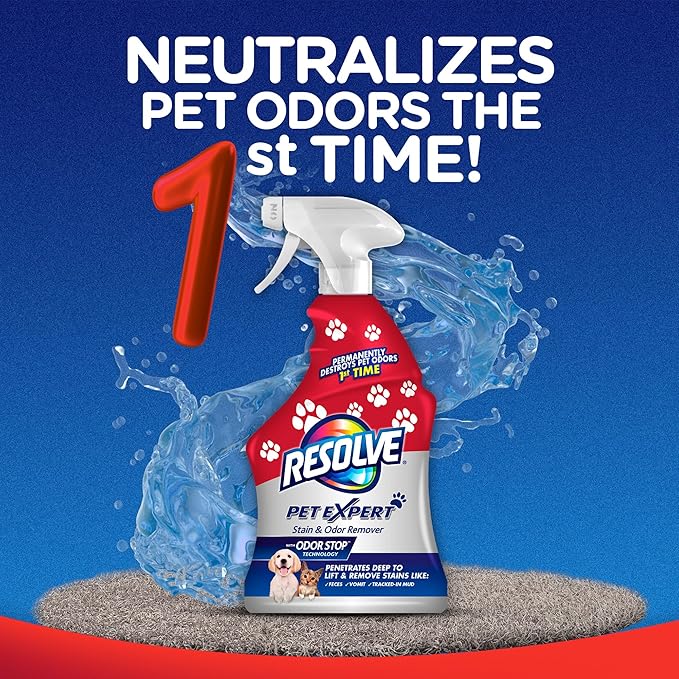 Resolve Pet Expert Stain and Odor Remover, Carpet Cleaner, Pet Stain and Odor - Image 3
