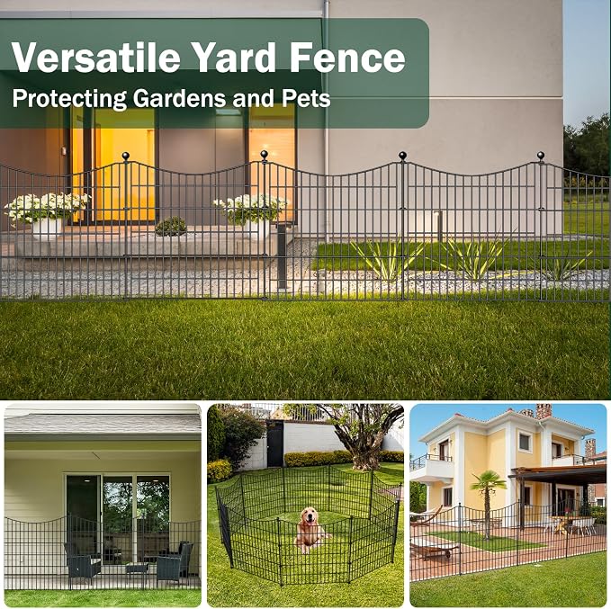 4 Panels Decorative Garden Fence - Image 6
