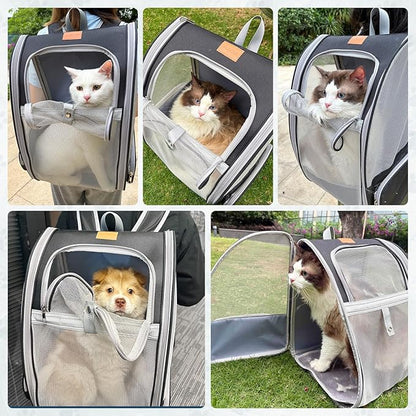 Cat Backpack Carrier, Pet Backpack Carrier Cats and Small Dogs, Collapsible - Image 5