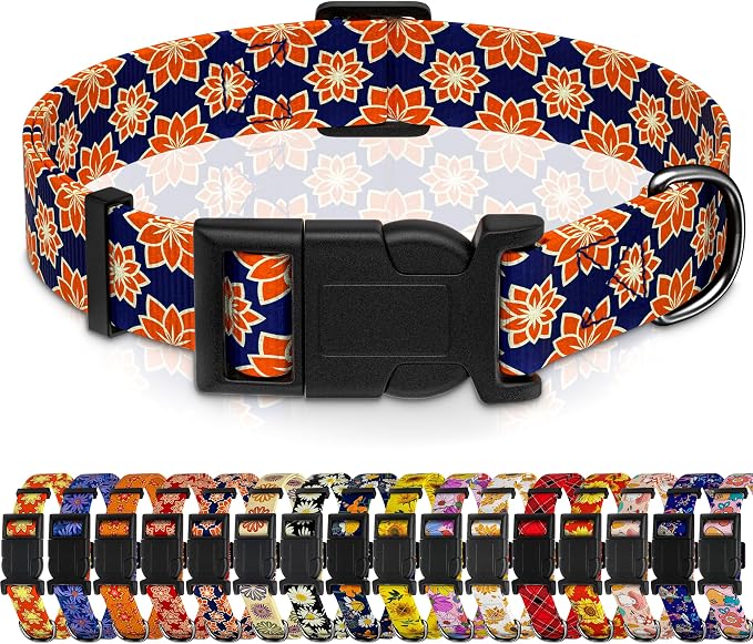 Dog Collar, Classical Indian Spirit Boys Girls Puppy Collar by Seyezo