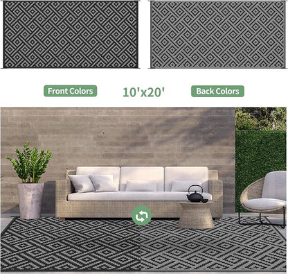 GENIMO Outdoor Rug Waterproof, Lightweight Large RV Camping Mat - Image 4