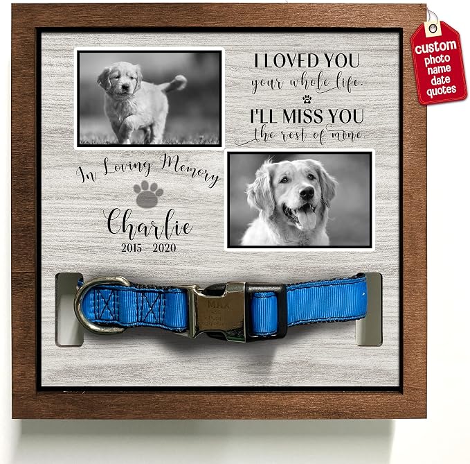 Personalized Dog Memorial Picture Frame Remembrance Gifts by Bfigift