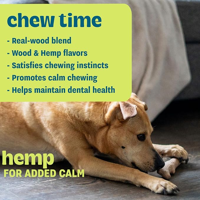 Outward Hound Pupstages Dogwood Calming Dog Chew Toy – Real-Wood Blend - Image 3