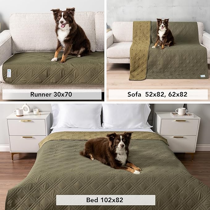 PetAmi Waterproof Couch Cover for Dogs, Waterproof Pet Blanket, Reversible - Image 4