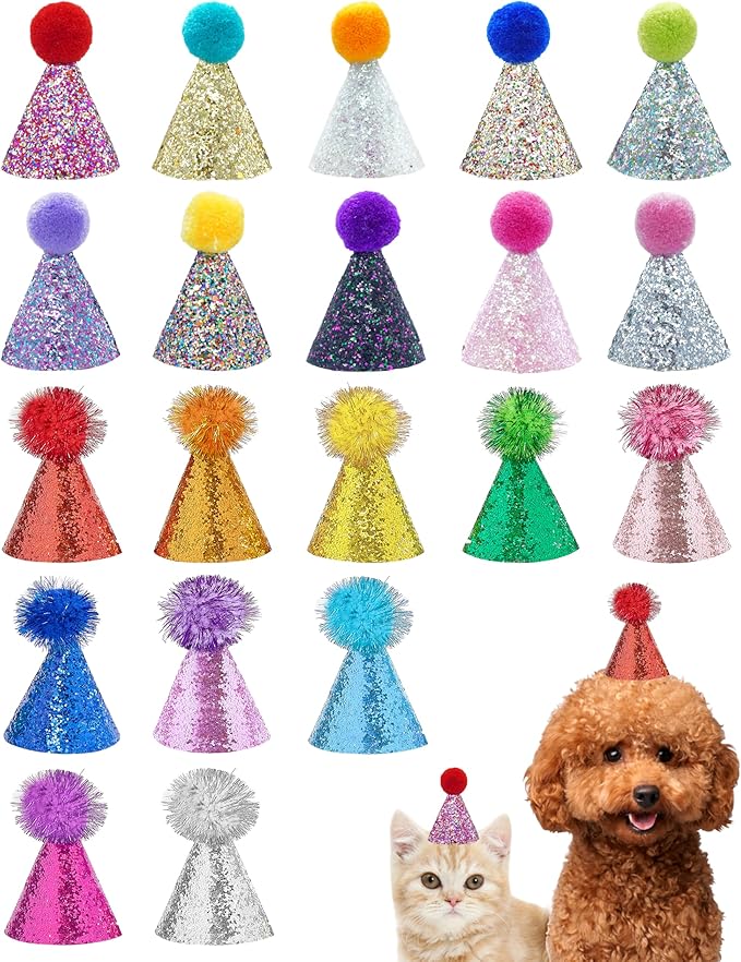 PET SHOW 20 Pack Mini Small Dog Hats by PETSHOW