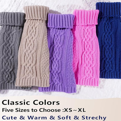 Dog Sweaters for Small Dogs Cute Winter Chihuahua Clothes Pullover Puppy - Image 5