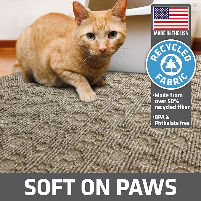 Drymate Cat Litter Box Mat, Litter Trapping Mat, Waterproof, Urine-Proof - Image 4