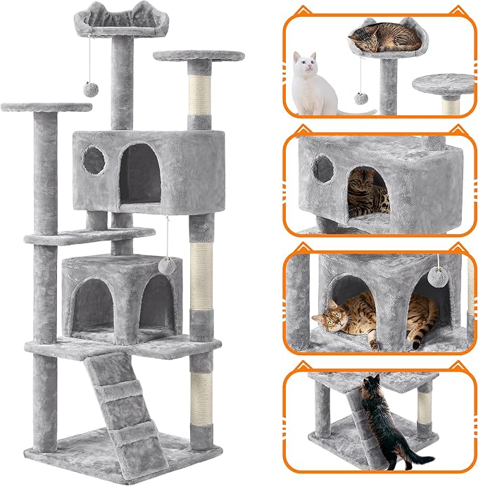 Yaheetech 62in Cat Tree Cat Tower - Image 4