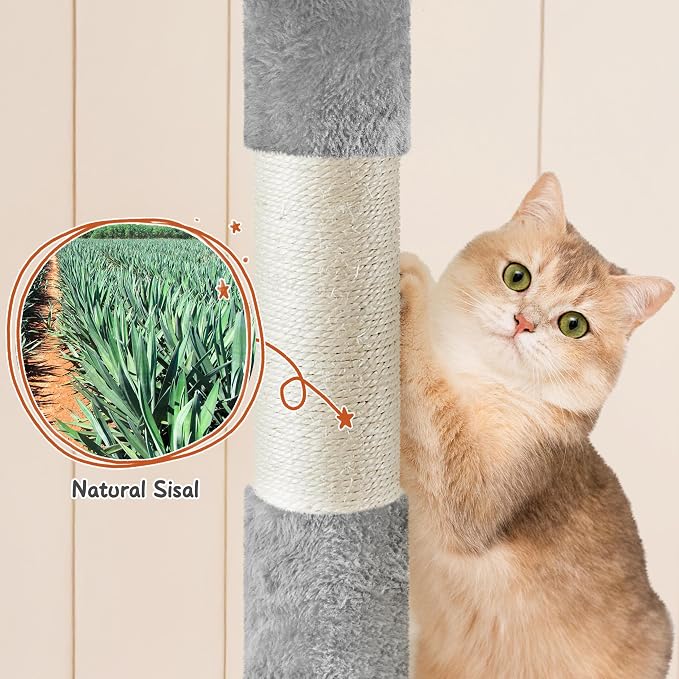 Yaheetech 76.5in Multi-Level Large Cat Tree, Big Cat Tower - Image 8