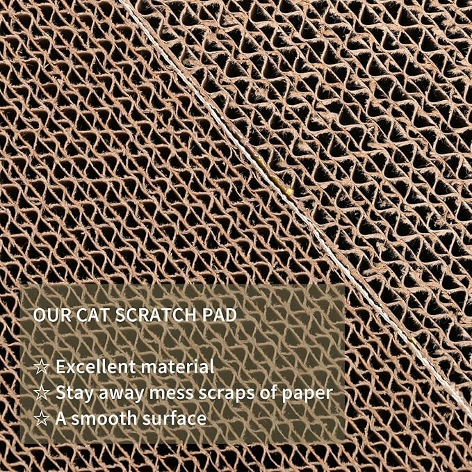 8 Packs cat Scratch pad Toys Reversible cat Scratching Post Cardboard cat - Image 5