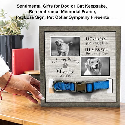 Personalized Dog Memorial Picture Frame Remembrance Gifts - Image 7