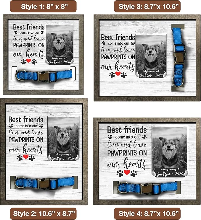 Customized Pet Sympathy Gifts Deceased Pet Picture Frame Losing A Dog Home Wall - Image 4