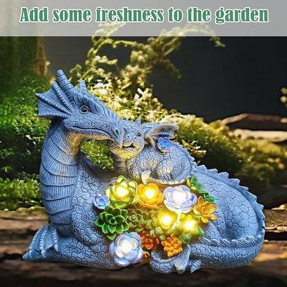 Dragon Solar Garden Statues Outdoor Decoration - Image 6