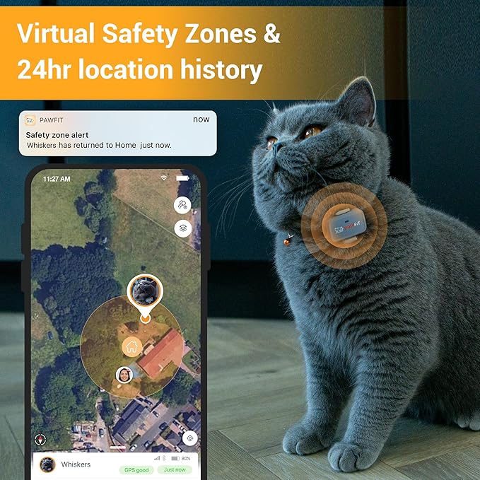 Pawfit Lite for Cats 4g GPS Tracker | Ultra-Small Design | Real-Time Tracking | - Image 3