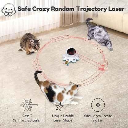 ORSDA Cat Laser Toy, 2-in-1 Interactive Automatic Motion Activated Moving 8 - Image 3