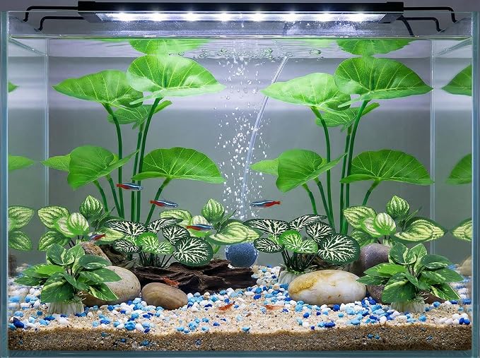 10-Pack Betta Fish Tank Decorations Silk Aquarium Plants - Image 2