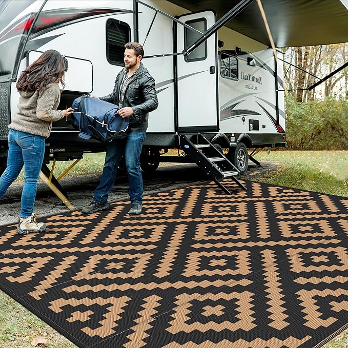 GENIMO Outdoor Rug Waterproof, Lightweight Large RV Camping Mat by GENIMO