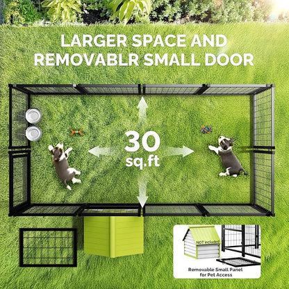 Sino Luban 2PCS Outdoor Dog Kennel Outside Run - Image 2