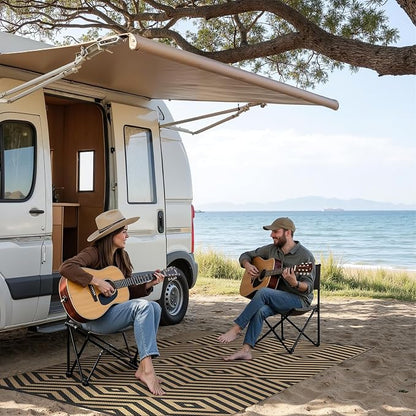 GENIMO Outdoor Rug for Patio Clearance, Lightweight Waterproof Modern RV - Image 4