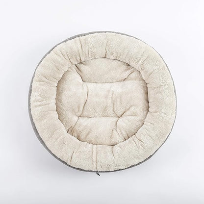 Love's cabin Round Donut Cat and Dog Cushion Bed, 20in Bed - Image 3