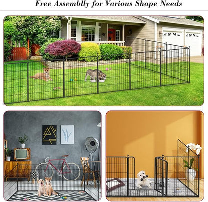 Dog Playpen 32 inch 40 Panels Indoor Outdoor Dog Pen - Image 8