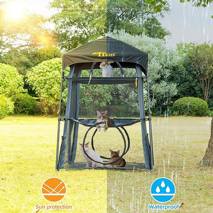 Instant 3-Tier Cat Catio Tent - Image 6