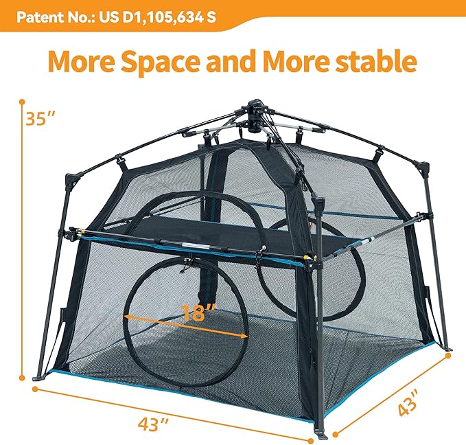 Extra Large Catio Outdoor Cat Enclosure 2-Tier Cat Tent - Image 4
